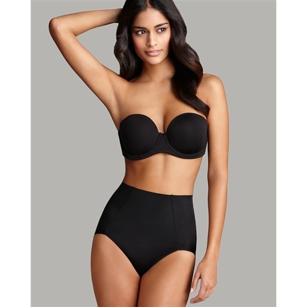 NWOT Wacoal 32DDD Red Carpet Strapless Convertible Bra 854119 Black 132321